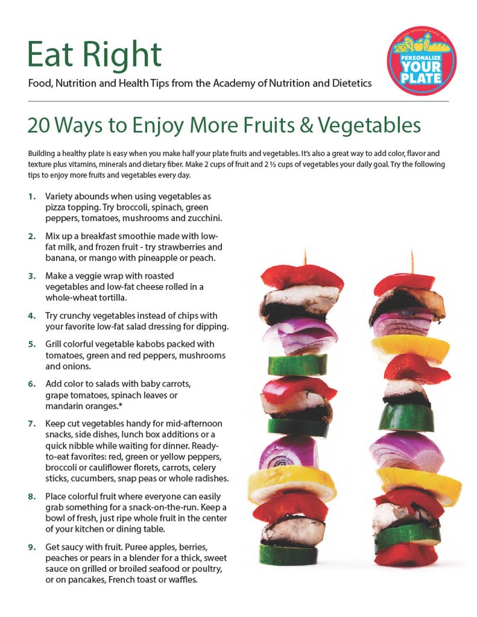 20 Ways to Enjoy More Fruits and Vegetables1024_1