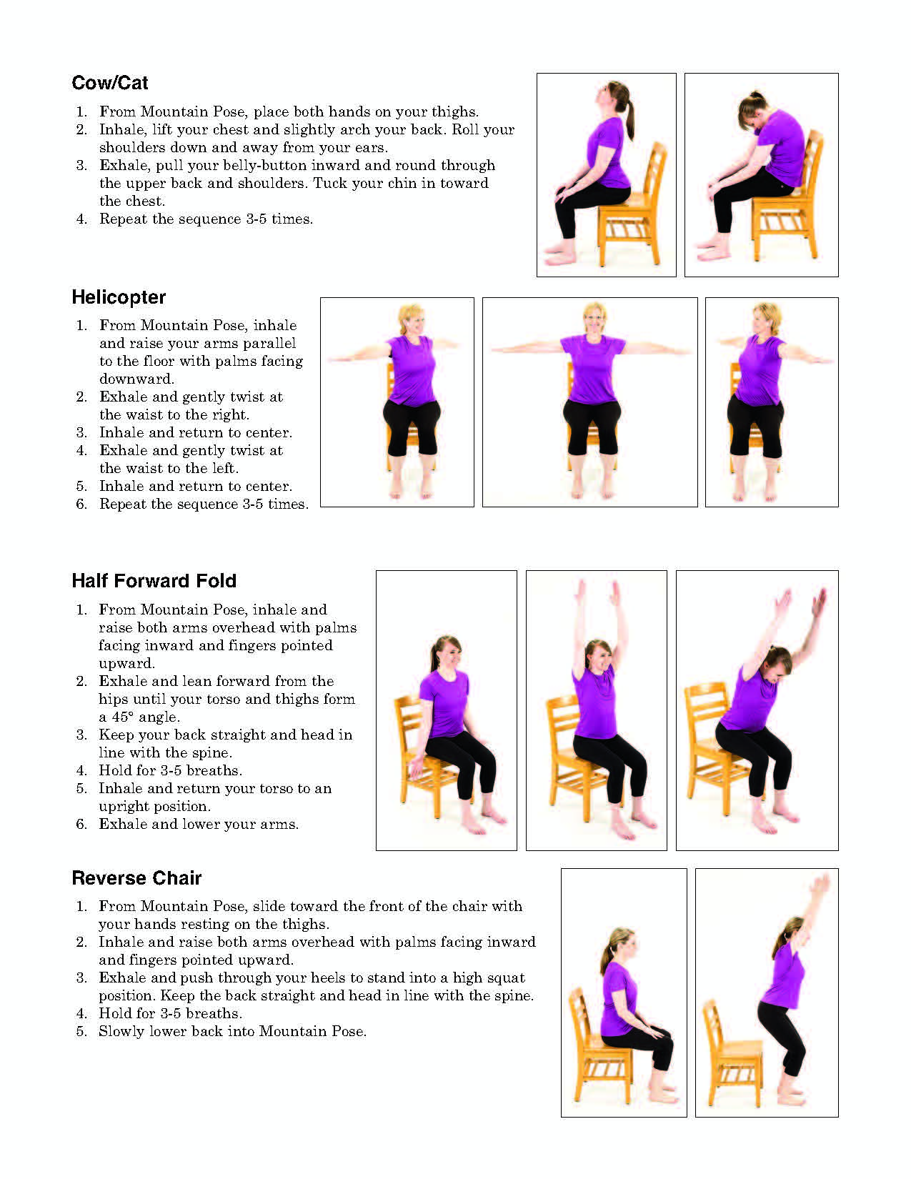 Chair Yoga Exercises