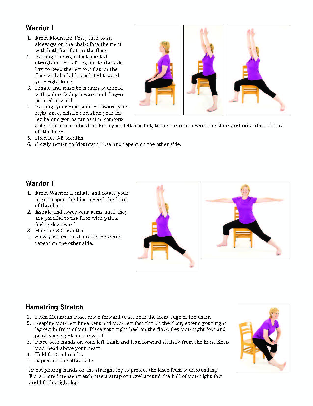 Chair Yoga Exercises