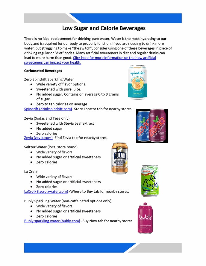Low Calorie and Sugar Beverage Swaps_Page_1