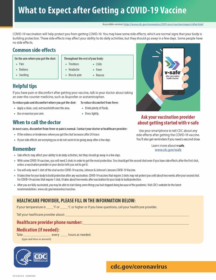 What to Expect After Getting the COVID-19_Vaccine